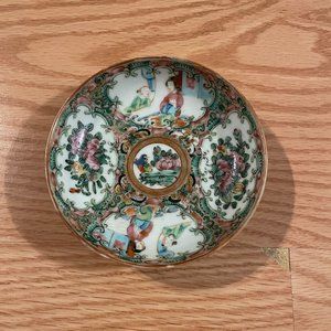 Vintage Japanese Painted Ceramic Decorative Dish